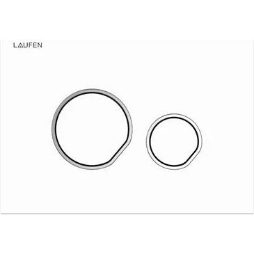 Laufen LIS Trykplade AW105 Hvid Duoskyl