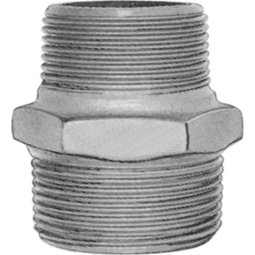 GF Brystnippel Sort 3/4" x 1/2"