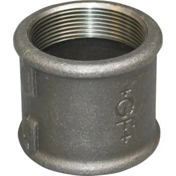 3/4" Sort randmuffe, varmgalvaniseret