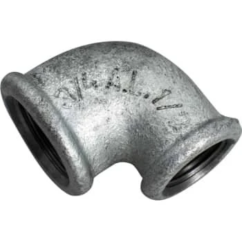 Varmgalvaniseret 3/4" x 1/2" vinkel muffe/muffe 90°