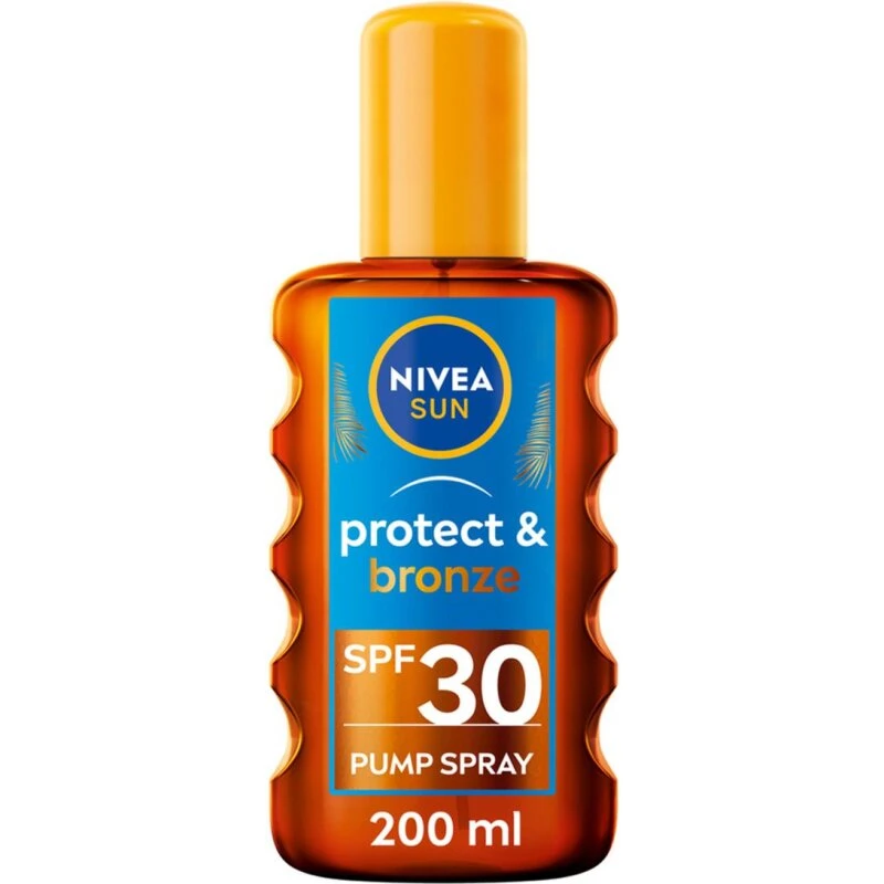 Nivea Sun Protect & Bronze Oil Spray SPF30, 200 ml