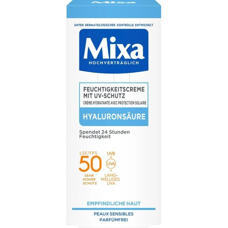 Mixa Fugtighedscreme SPF 50 Hyaluronsyre 50 ml