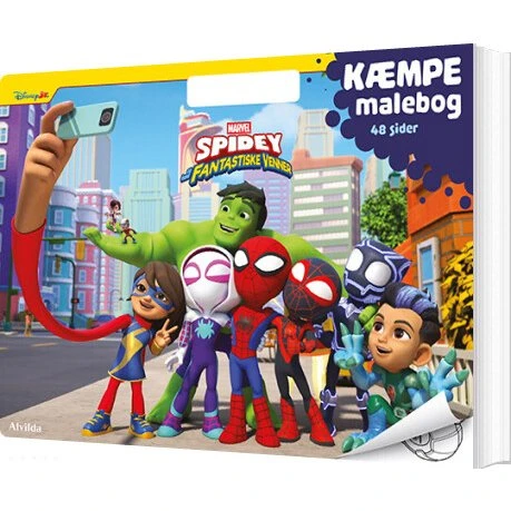 Marvel Spidey Kæmpe Malebog med Håndtag (48 Sider)