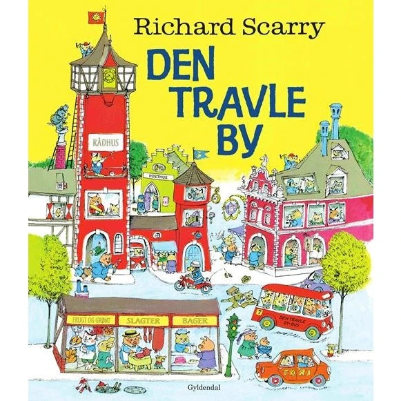 Richard Scarrys Den travle by - Børnebog, Hardcover
