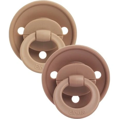 Binky Sut 3+ mdr. Rund Silikone – Soft Terracotta