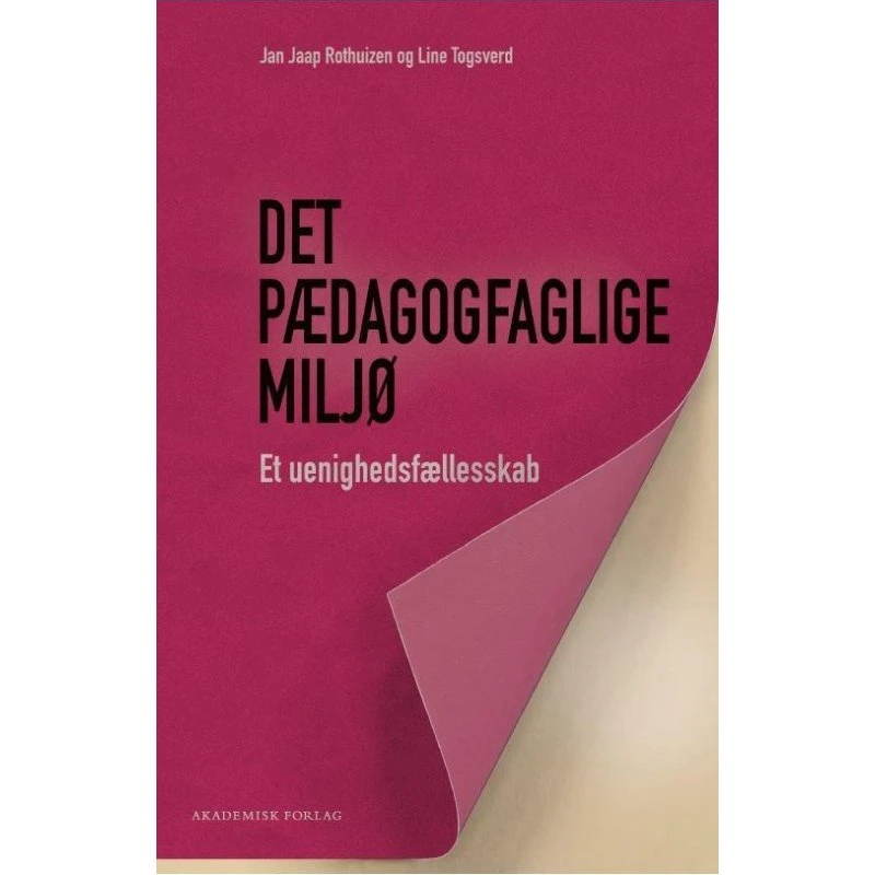 Jan Jaap Rothuizen - Det pædagogfaglige miljø