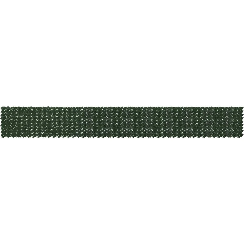 vidaXL Altanscreen med blade, mørkegrøn 600 x 75 cm