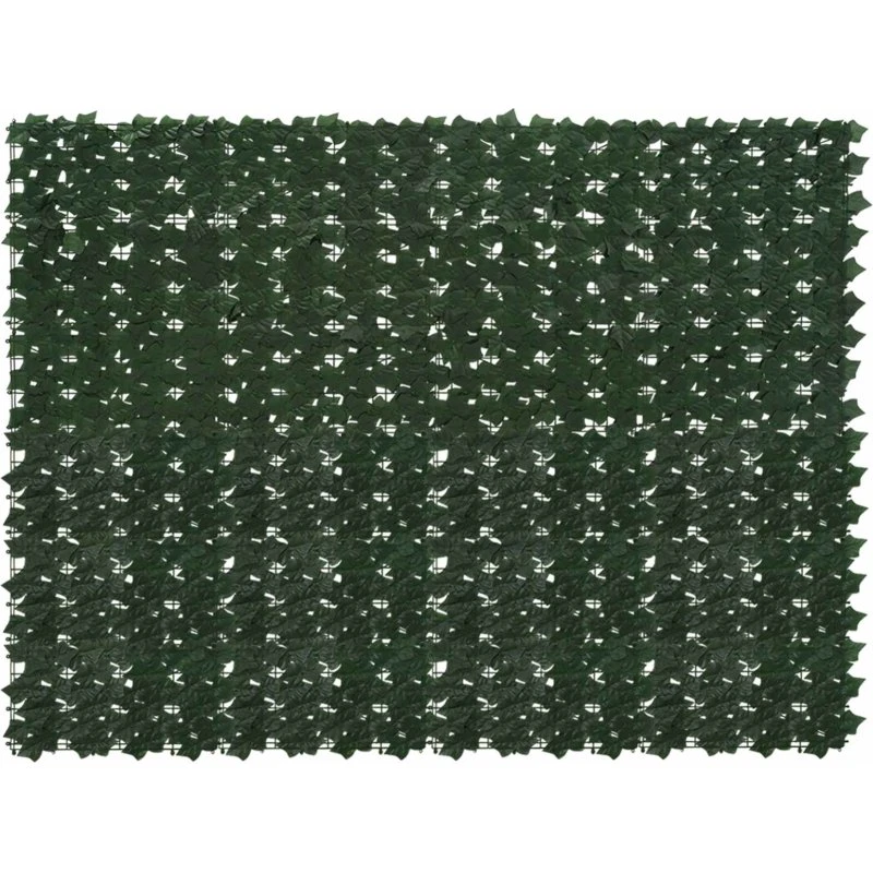 vidaXL Altanscreen med blade, mørkegrøn 200 x 150 cm