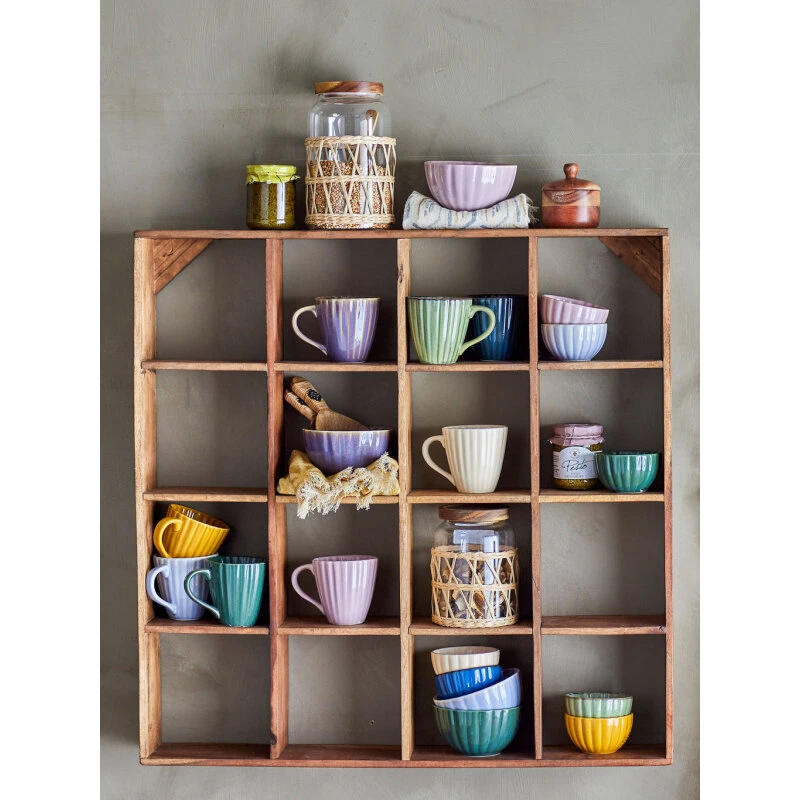 Bloomingville Tilo væghylde, Brun genanvendt træ 70x70x10cm