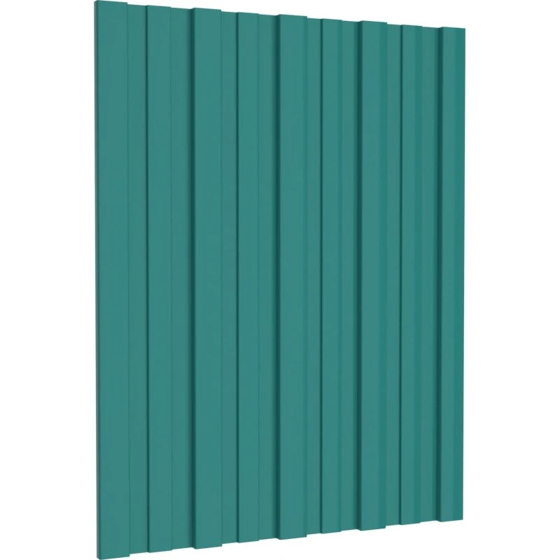 vidaXL Tagpanel 12 stk Grøn 60 x 45 cm Galvaniseret Stål