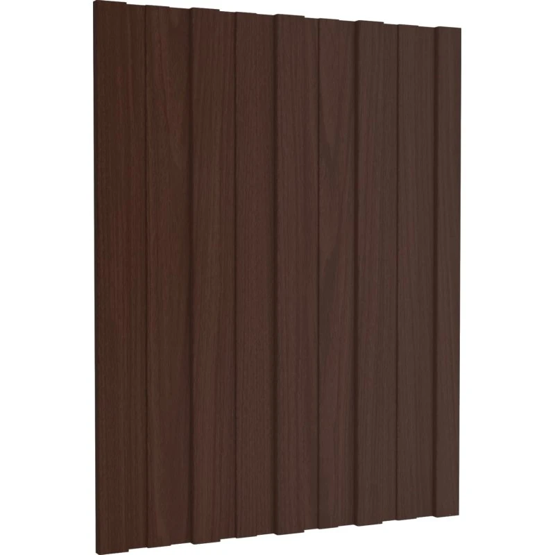 vidaXL Tagpanel 12 stk Brun 60 x 45 cm Galvaniseret Stål
