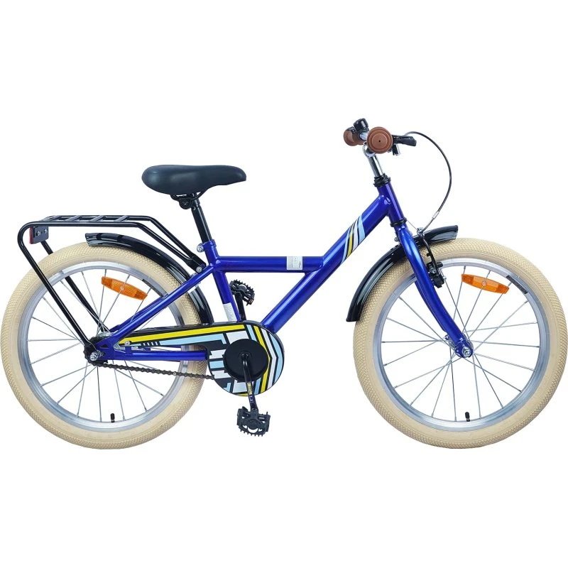 vidaXL Børnecykel 18" Mørk Blå, Justerbar Styr og Sæde