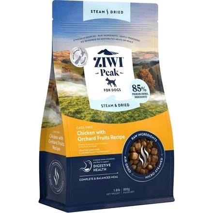 Ziwipeak Dog Steam & Dried, Kylling, 800g
