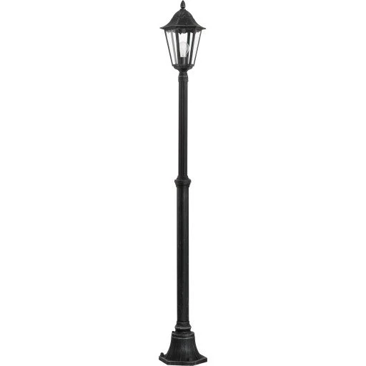 Eglo Navedo havelampe, sort, 2m høj, støbt aluminium