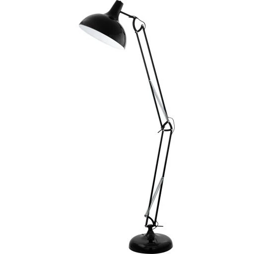 Eglo Borgillio gulvarkitektlampe, sort, 190 cm