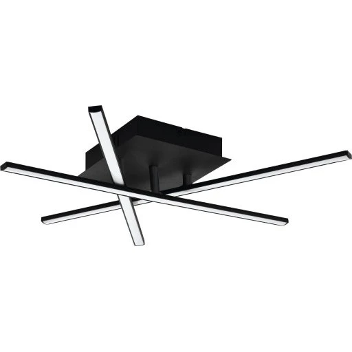 Eglo Lasana 3 LED-loftlampe, sort, 14,5x50 cm