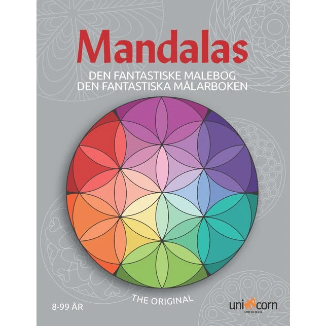 Den Fantastiske Malebog med Mandalas, 8-99 år, 32 sider