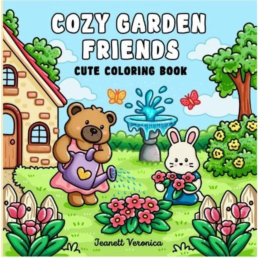 Cozy Garden Friends - Malebog af Jeanett Veronica