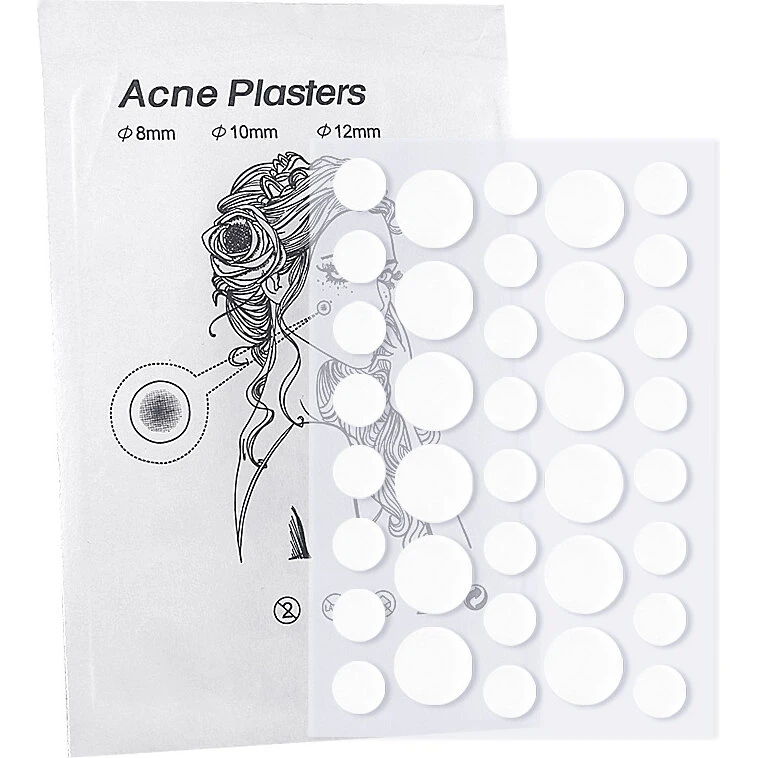 INF Usynlige hydrocolloid-acneplastre, 36 plastre/ark