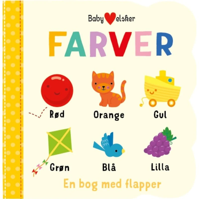 Baby elsker FARVER - Pegebog med flapper