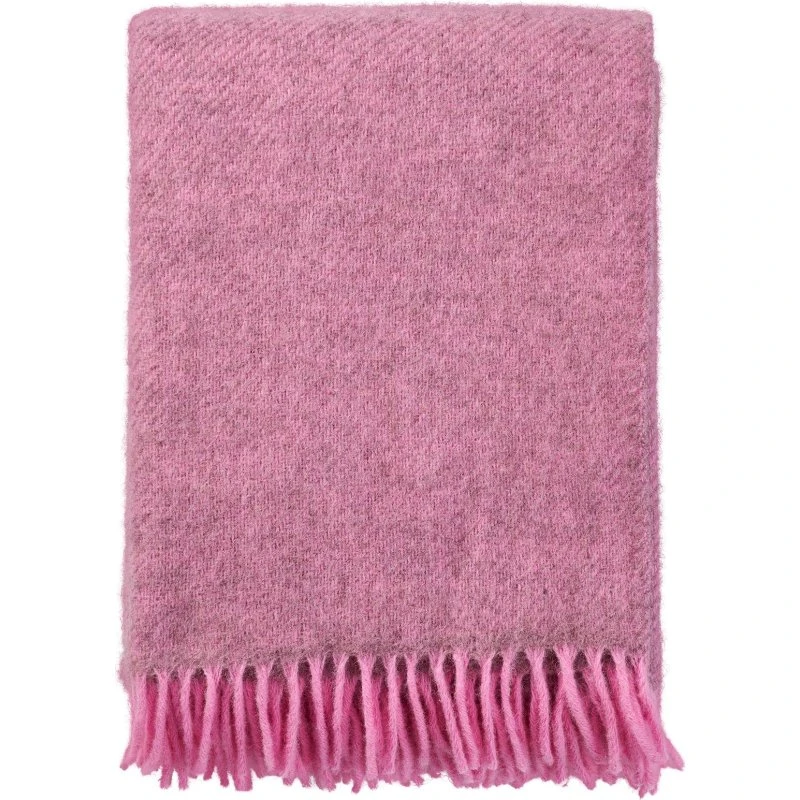 Klippan Gotland Pink Uldplaid 130x200 cm