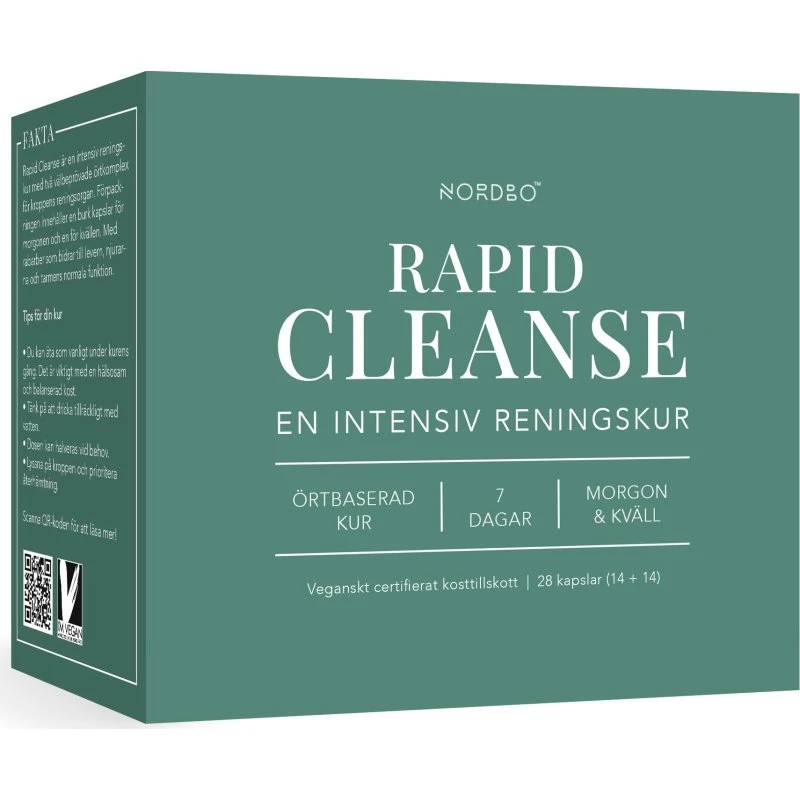 Nordbo Rapid Cleanse 2x14 Kapsler, Vegansk