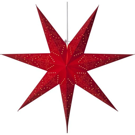 Star Trading Sensy julestjerne med lys, 51 cm, rød