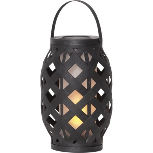 Star Trading Flame batteri-lanterne, 23 cm, sort