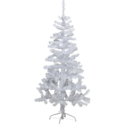 Star Trading Alvik hvidt kunstigt juletræ 150 cm med 80 LED lys