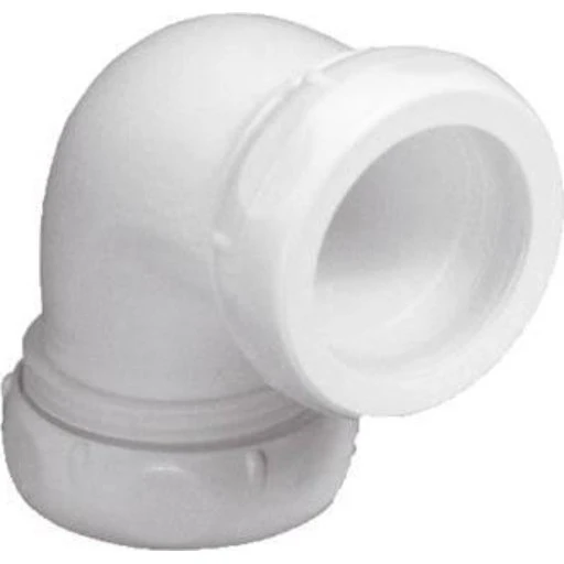 Purus vinkel 90° hvid 32 mm PP