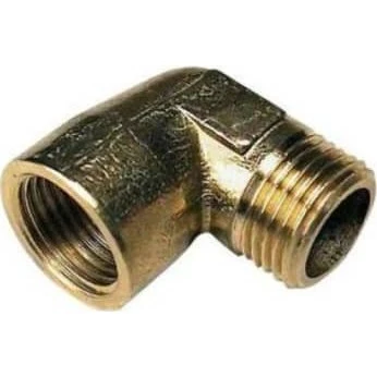 Vinkel MS MF/NP 1" - Messing gevindfittings