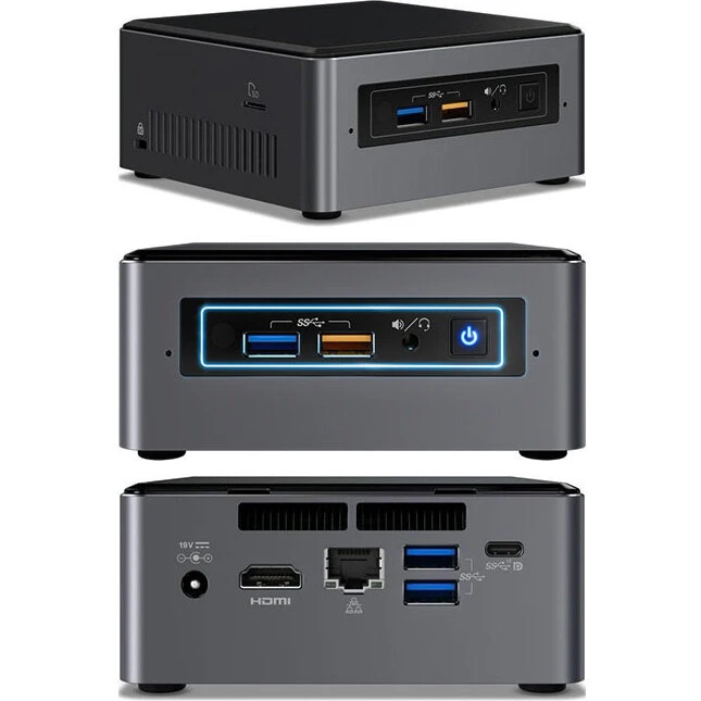 Intel NUC7i3BNHXF mini-PC i3-7100U 4GB/16GB Optane 1TB Win10