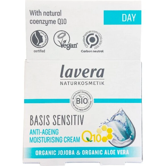 Lavera Basis Sensitiv Anti-Age Fugtighedscreme Q10 50 ml