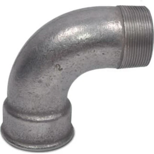 +GF+ Sort bøjning 90° kort muffe/nippel 3/4"