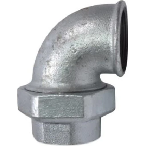 +GF+ Galvaniseret vinkelunion 1" muffe/muffe