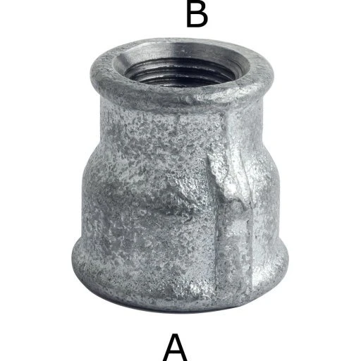 +GF+ Galvaniseret formmuffe 2 1/2" x 2"