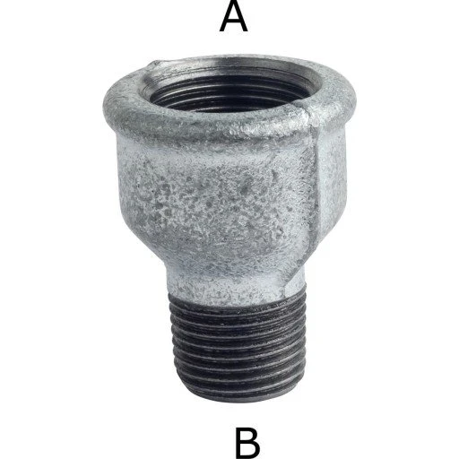 +GF+ Galvaniseret spidsmuffe 3" x 2"