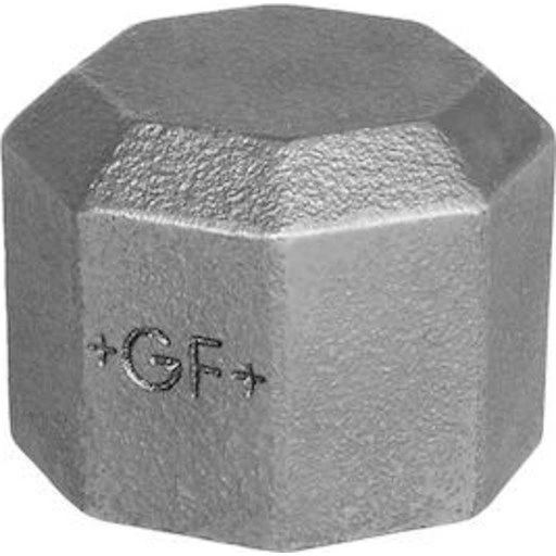+GF+ Slutmuffe galvaniseret 3/8"