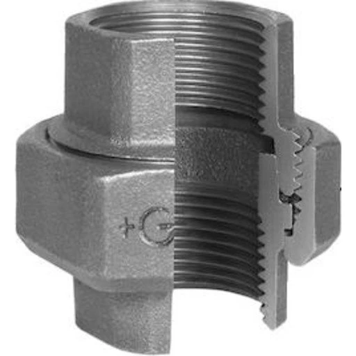 GF+ Galvaniseret union muffe/muffe 2" konisk tætning