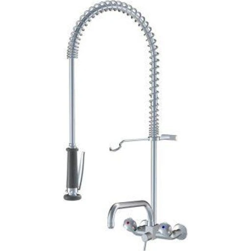 KWC STORKØKKENARMATUR 2 HULS VÆG KROM
