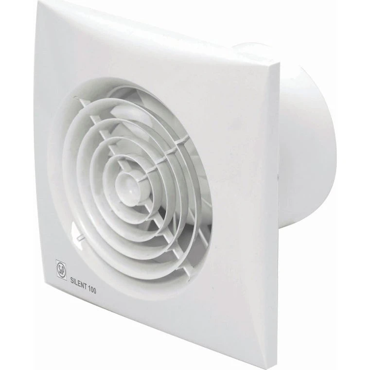 Thermex Silent 100CRIZ Badventilator, hvid, 100 mm, med timer