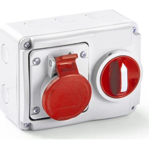 Cee Stikkontakt med Interlock 5P 400V 16A IP54