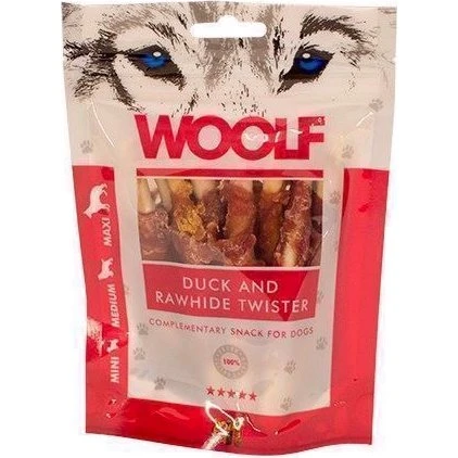 WOOLF Duck og Rawhide Twister 100g