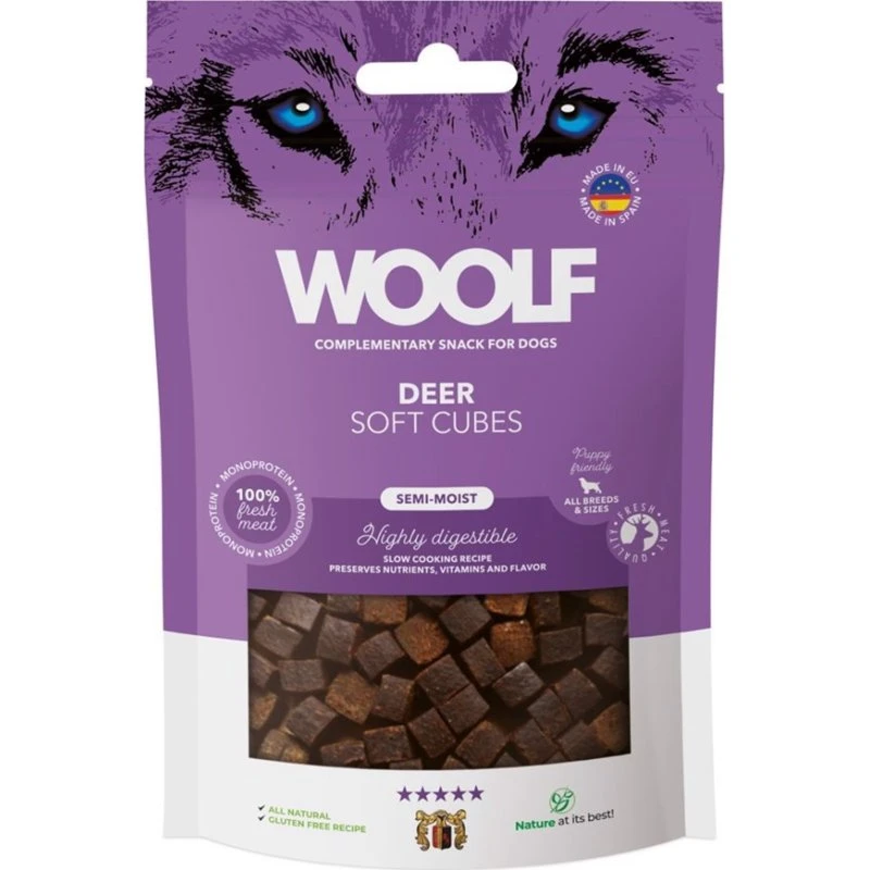 Woolf Soft Cubes Deer, 100g