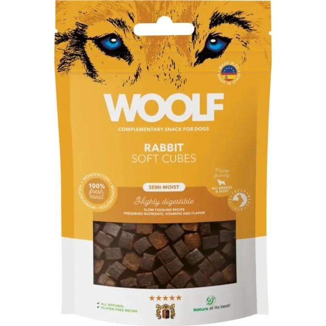 Woolf Soft Cubes Rabbit 100 g