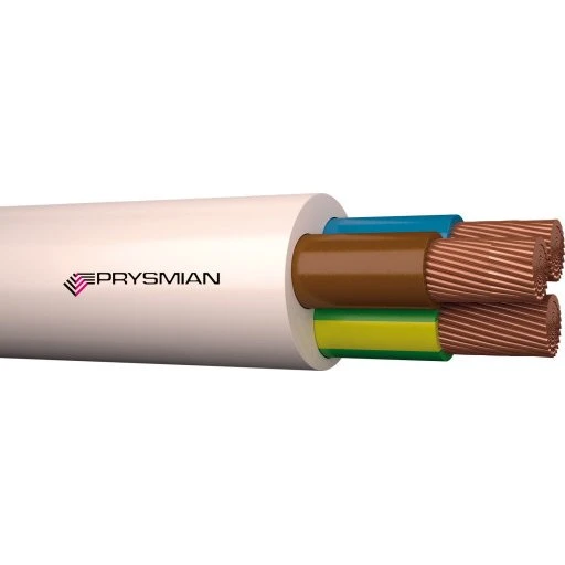 H05V2V2-F 3x1,5 mm² Downlightkabel 100 m hvid