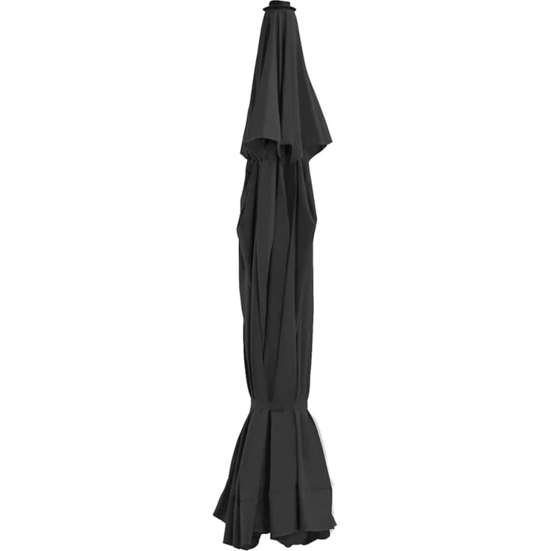 vidaXL udskiftningsdug til parasol 515 cm, sort