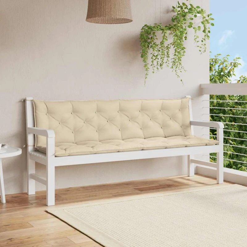 vidaXL Hynde til Havebænk 200x(50+50)x7 cm, Beige