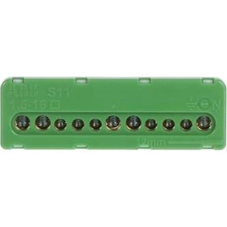 ABB PE terminal skrue 5x6mm²+6x16mm² PEK/S11