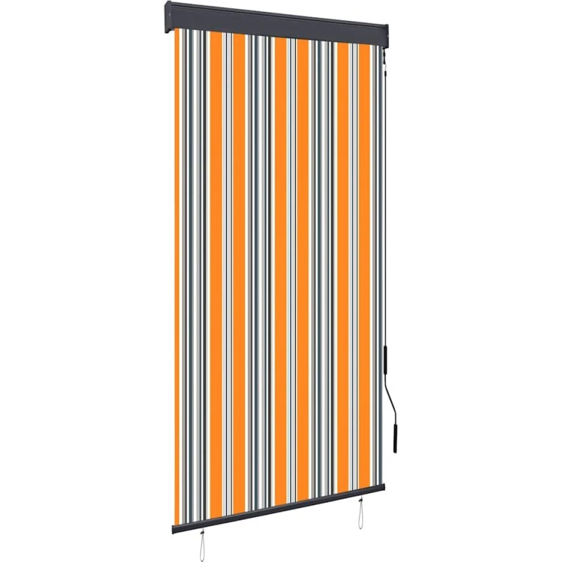 vidaXL Udendørs Rullegardin 80x250 cm Gul og Blå